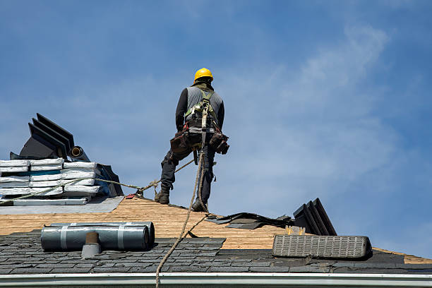 Professional Roofing technician working in Northfield, IL